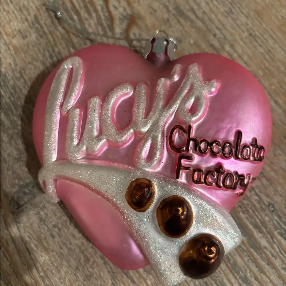 I Love Lucy “Lucy’s Chocolate Factory” Christmas Heart Ornament
